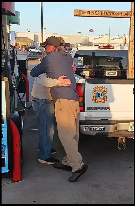 The 4th District Missouri US Veteran Author David Haave embraces community love with his Veteran brother2023 -- David Haave